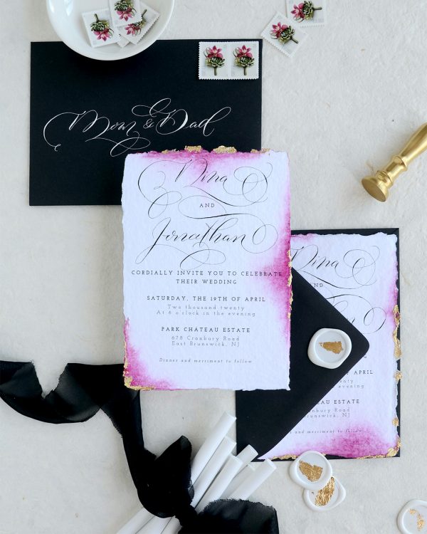Ink Furie Tempest Wedding Collection: Invitation