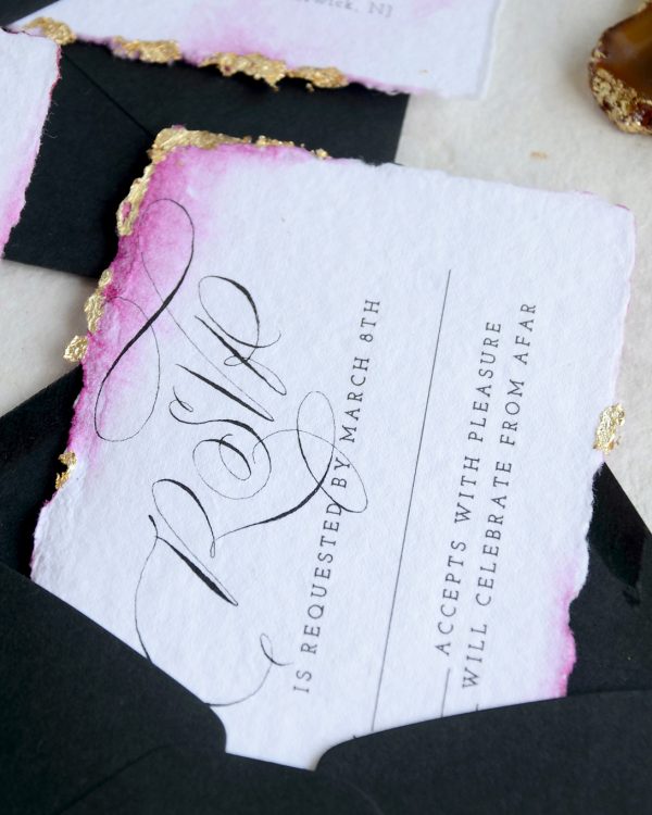 Ink Furie Tempest Wedding Collection: RSVP/Response Card