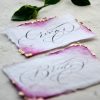 Ink Furie Tempest Wedding Collection: Bride and Groom Name Cards
